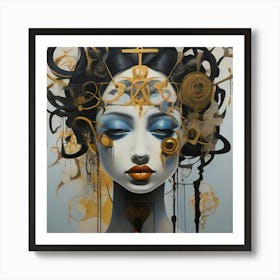 'The Face Of A Woman' Art Print