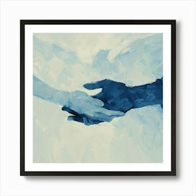 Angels Holding Hands Art Print