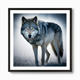 Grey Wolf Art Print