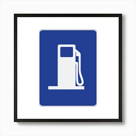 Gas Station Sign.A fine artistic print that decorates the place.31 Art Print