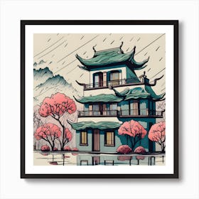 Chinese House Art Print