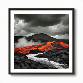 Lava Flow 7 Art Print