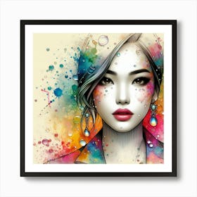 A stylish lady 15 Art Print