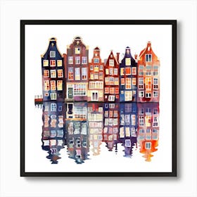 Amsterdam Houses 3 Art Print