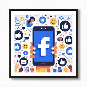 Social Media Icons 1 Art Print