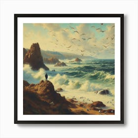 Sea By Anastasiasalmina Dgqmg7z Art Print