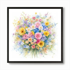 Bouquet Of Flowers Art Print