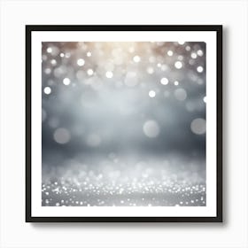 Create A Beautiful Silver Colored Bokeh Background 1911138863 Art Print