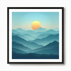 Mountain Landscape 7 Art Print