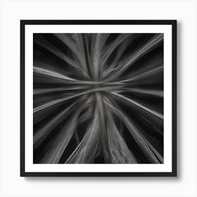 Abstract Black And White Image 1 Art Print