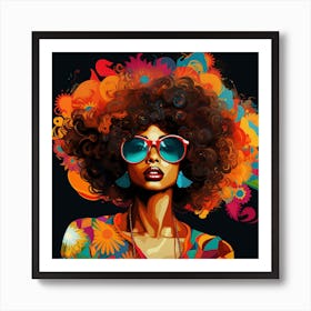 Afro Girl 33 Art Print