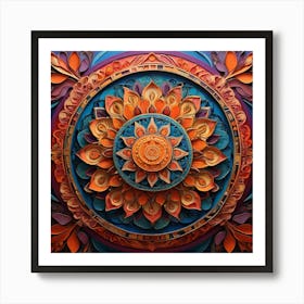 Mandala paintings art print 1 Art Print