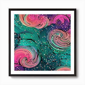 Abstract Swirls 3 Art Print