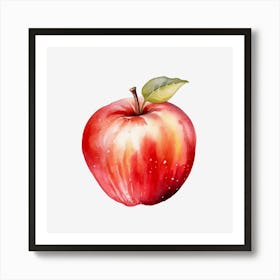 Watercolor Apple 1 Art Print