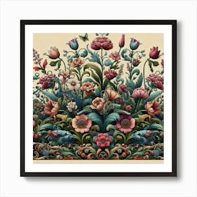 Floral Border 2 Art Print