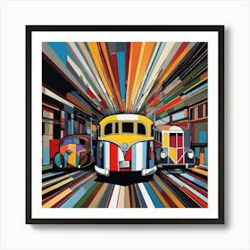 Groovy Bus Art Print