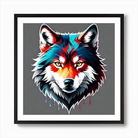 Wolf Painting 1 Art Print