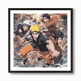 0 A Fight In Naruto Anime With So Much Détails , Imp Esrgan V1 X2plus Art Print