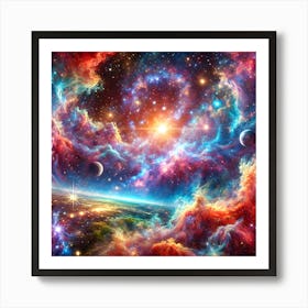 Nebula Painting Affiche