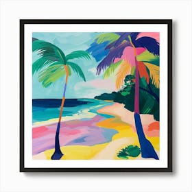 Abstract Travel Collection Maldives 4 Art Print