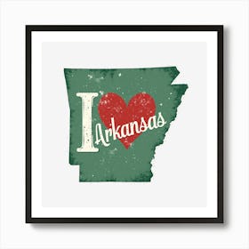 Arkansas State Art Print