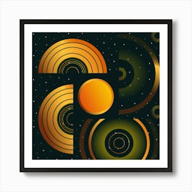 Cosmic night Art Print