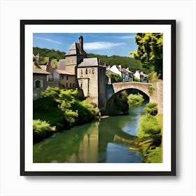 Bridge Over A River 1 Art Print