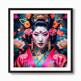 Geisha 178 Art Print