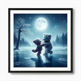 Teddy Bears Dancing Art Print