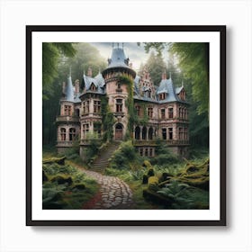 Castle In The Woods Art Print