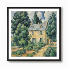 House And Trees Paul Cezanne Art Print 2 Art Print