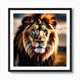 Lion Portrait 14 Art Print