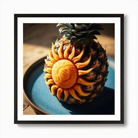 Pineapple Sun Art Print