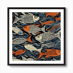 Fishes In The Sea 1 Art Print