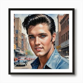 Rock 'n' Roll Royalty Elvis Presley Art Print