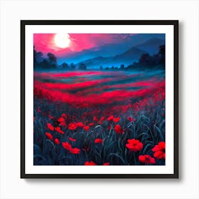 Red Poppies Art Print