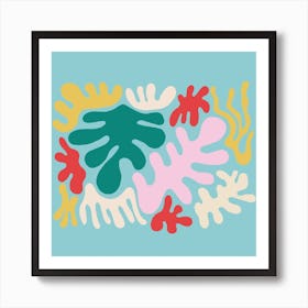 Flowing Forms Square Art Print
