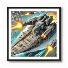 Stormhammer Cruiser Anti Vessel Iron Commonwealth Art Print