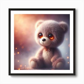 Cute Teddy Bear 3 Art Print