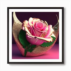 Pink Rose 1 Art Print