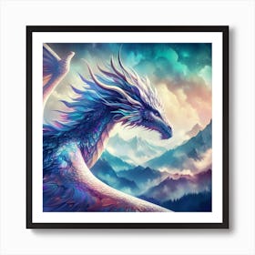 Dragon In The Sky Art Print