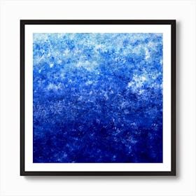 Abstract Blue Painting 3 Art Print