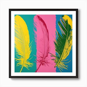 Feathers Pop Art 2 Art Print