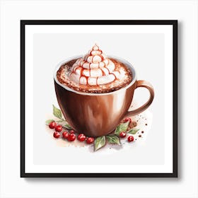 Hot Chocolate With Whipped Cream 9 Art Print