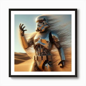 Stormtrooper In The Desert Art Print