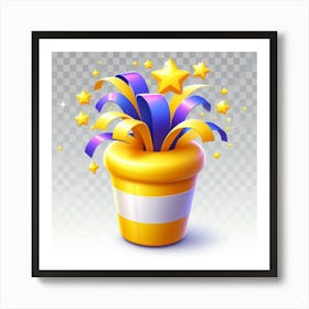 Birthday Party In A Pot Art Print