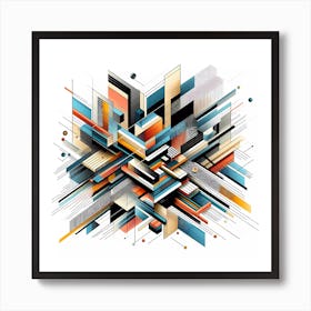 Abstract Geometric Pattern Art Print