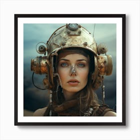 Richardvachtenberg 8000 Years Woman Facewith A Cosmonaut Helmet 85e4c3c0 925d 41ca A1d4 5048ab7623b0 Art Print