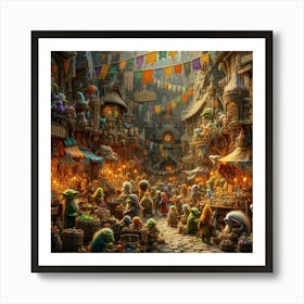 Walt Disney World paintings art print Affiche