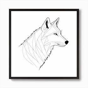 Wolf Head Art Print